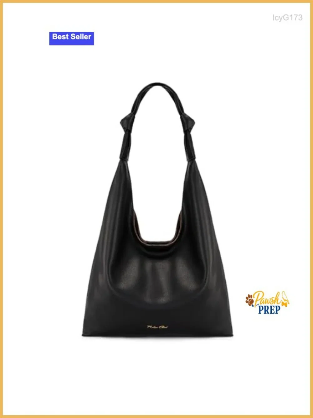 Elegant Vegan Leather Hobo Bag Large Shoulder Tote Purse